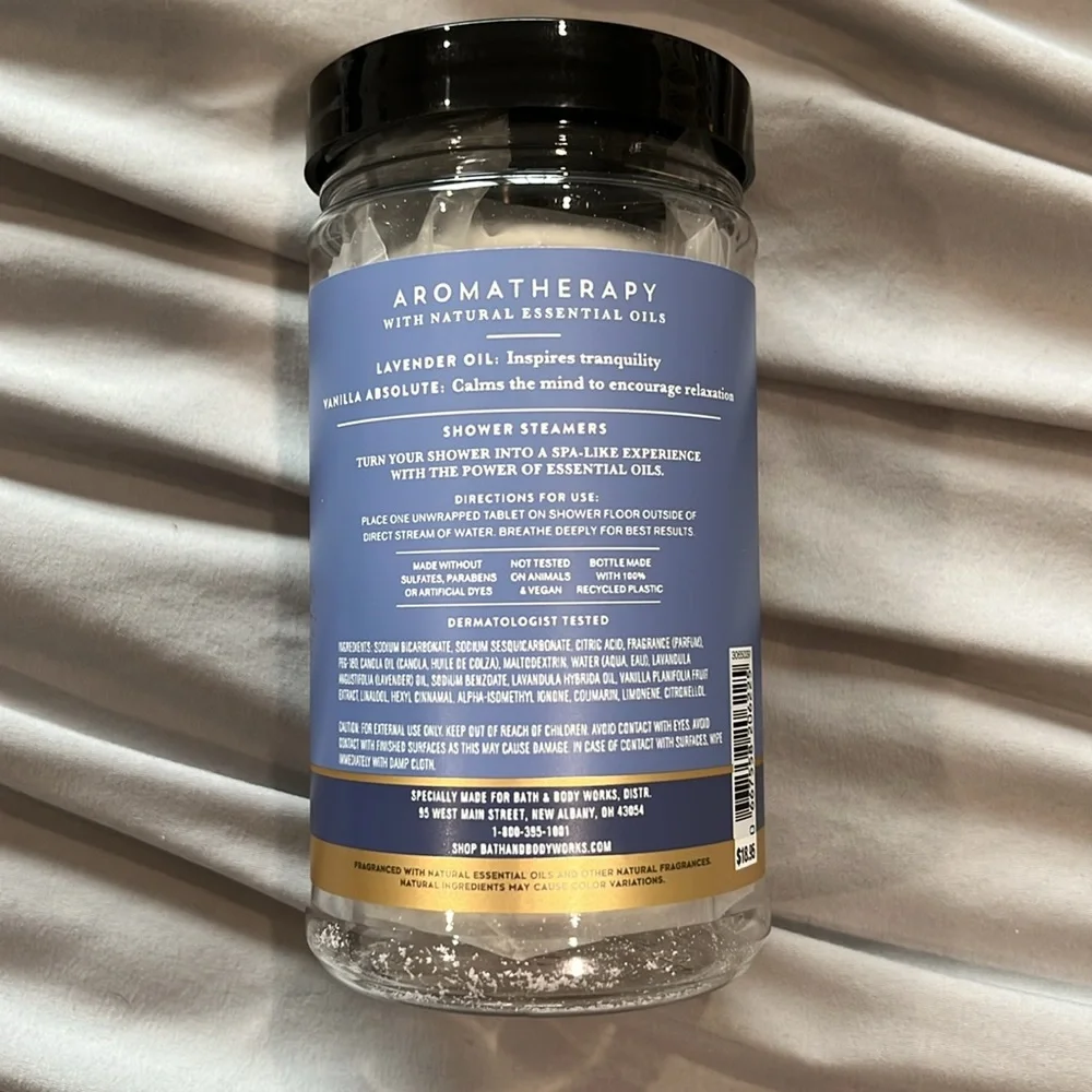 Bath & Body Works Aromatherapy Lavender + Vanilla Shower Steamers